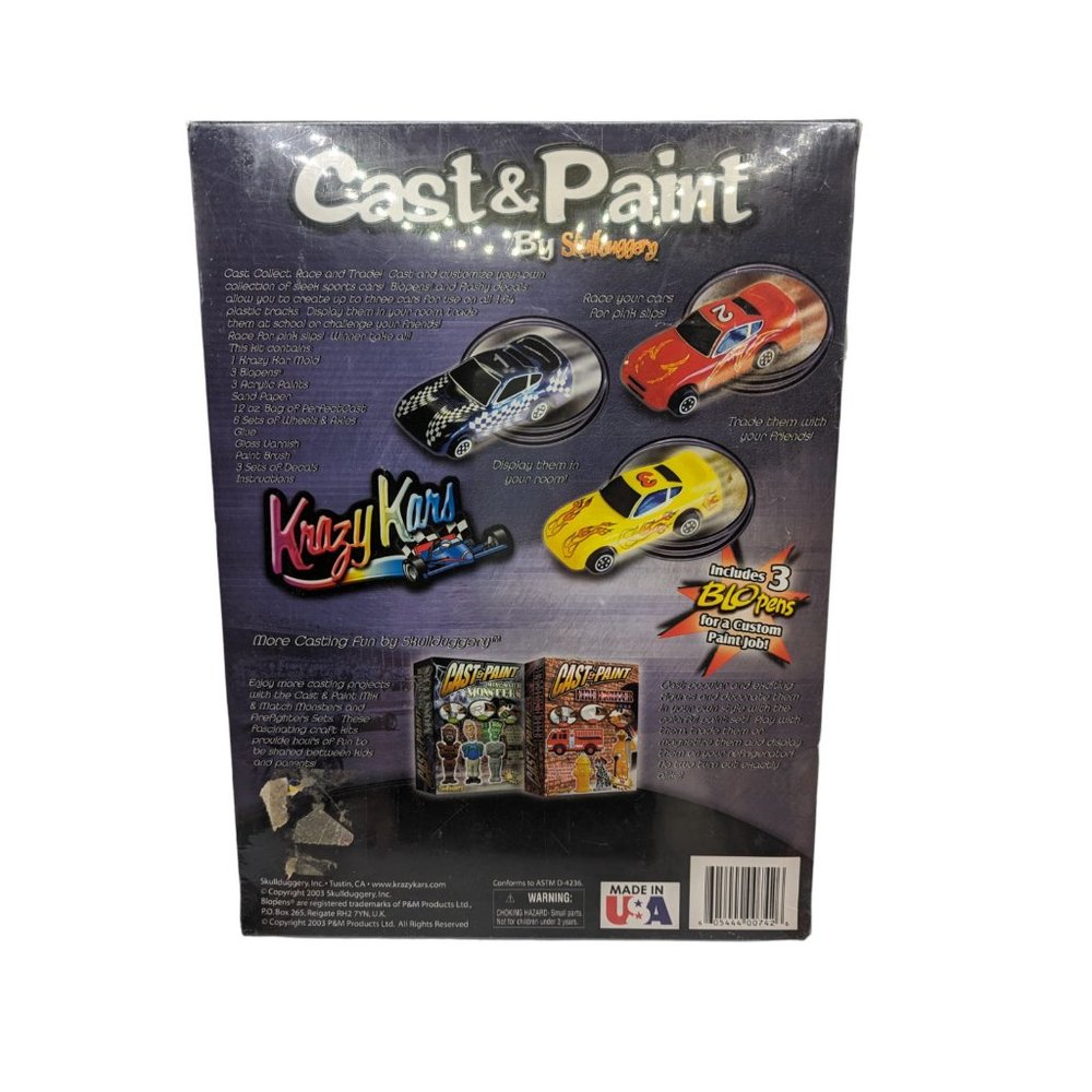Krazy Kars Cast and Paint Custom Racers Model Kit Brand New Sealed - Picture 5 of 8